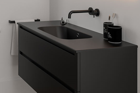 Set Accessori da Bagno Nero-Legno Rigato Quadro Spazio - Pianetaffari